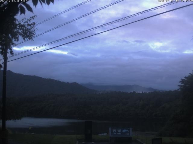 西湖からの富士山