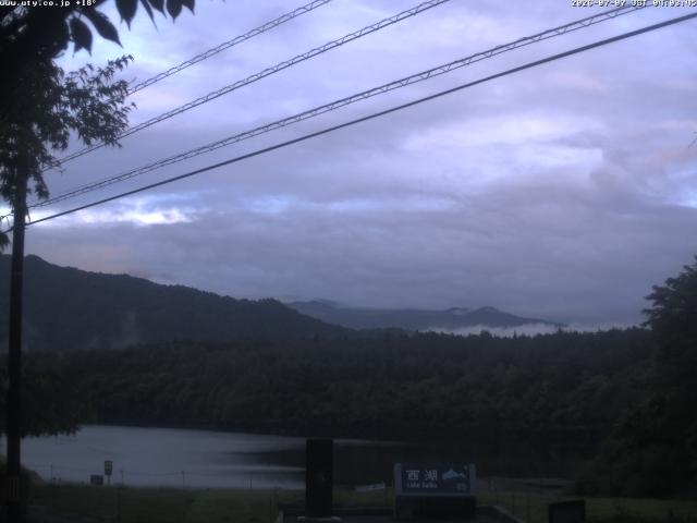 西湖からの富士山