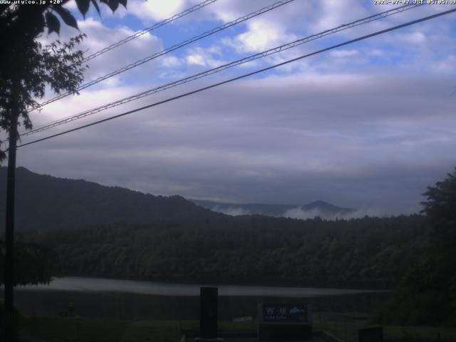 西湖からの富士山