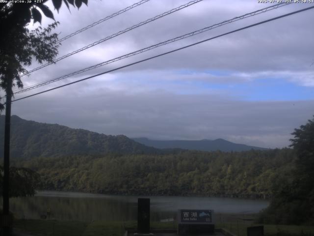 西湖からの富士山