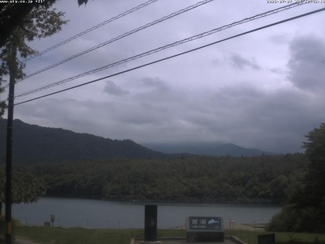 西湖からの富士山