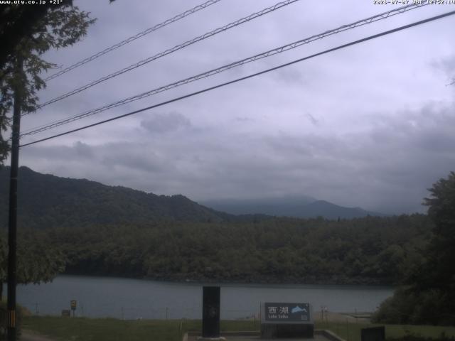 西湖からの富士山