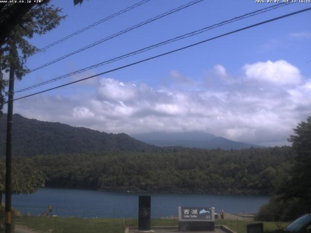 西湖からの富士山