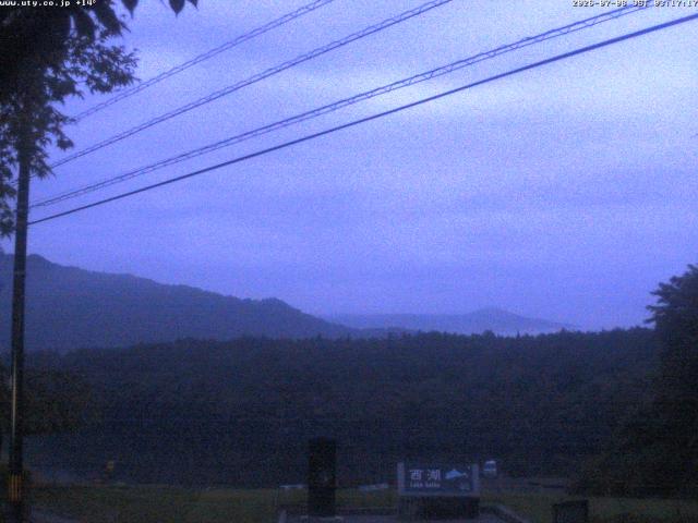 西湖からの富士山