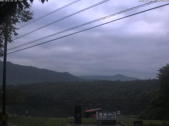 西湖からの富士山