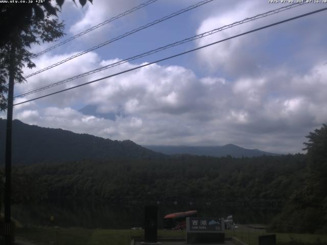 西湖からの富士山