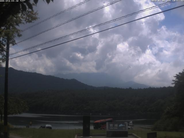 西湖からの富士山