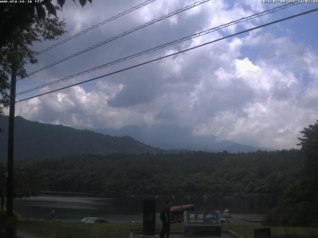 西湖からの富士山