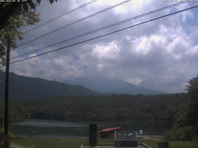 西湖からの富士山