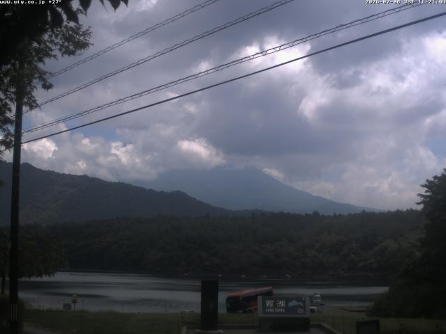 西湖からの富士山