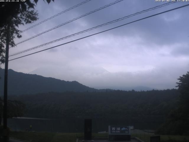 西湖からの富士山