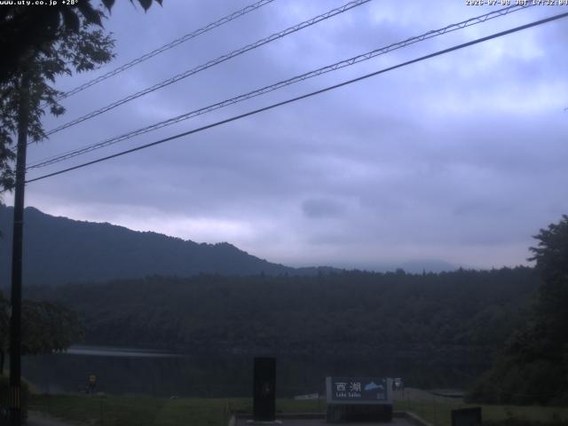 西湖からの富士山