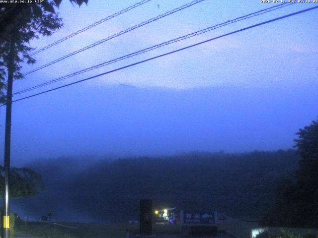 西湖からの富士山