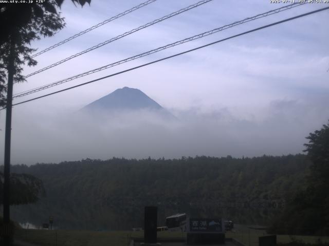 西湖からの富士山