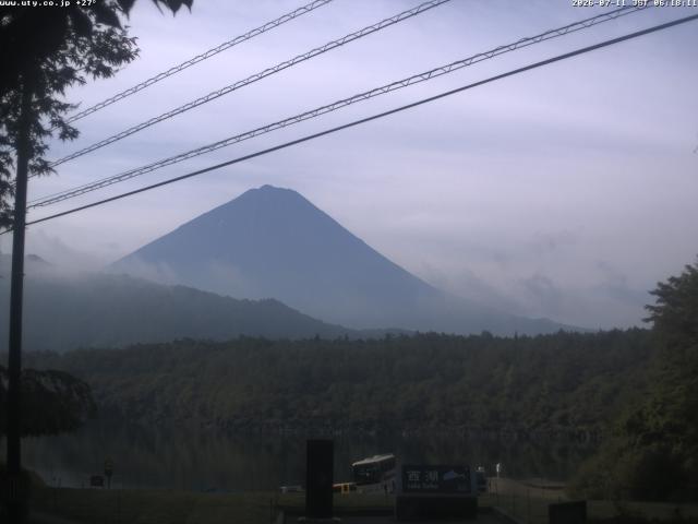 西湖からの富士山