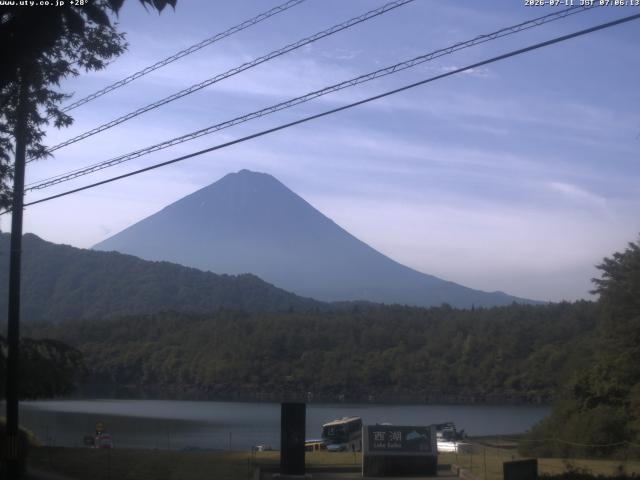 西湖からの富士山