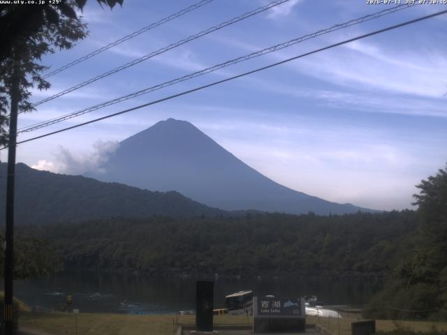 西湖からの富士山