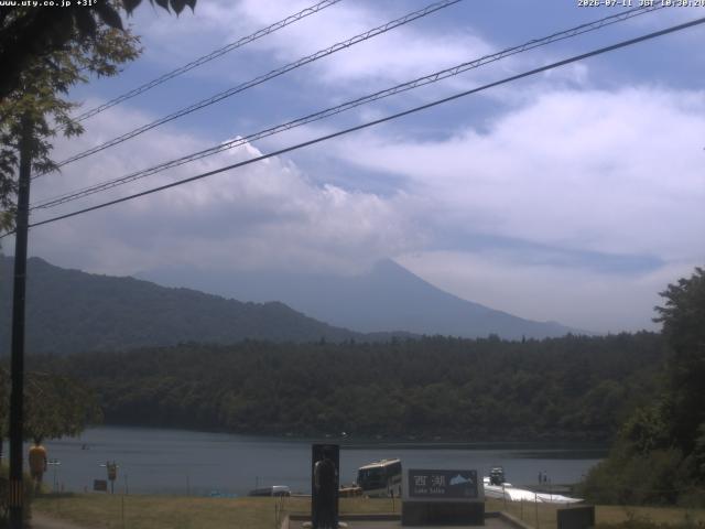 西湖からの富士山