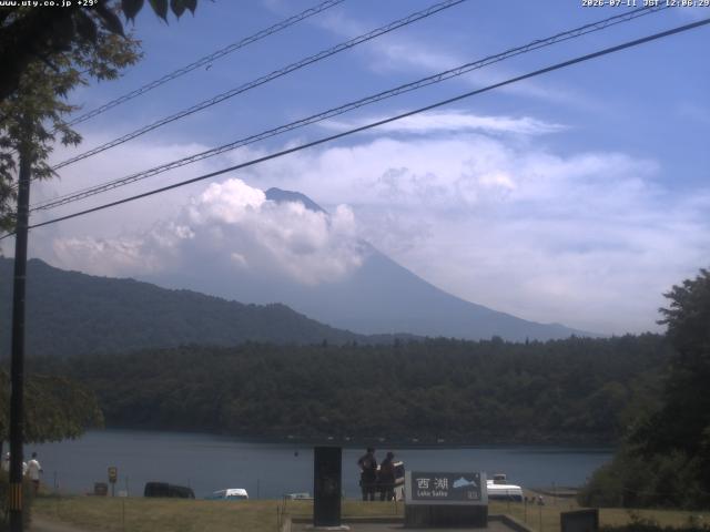 西湖からの富士山