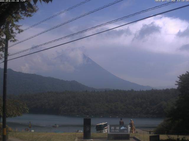 西湖からの富士山