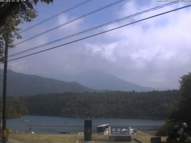 西湖からの富士山