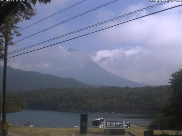 西湖からの富士山