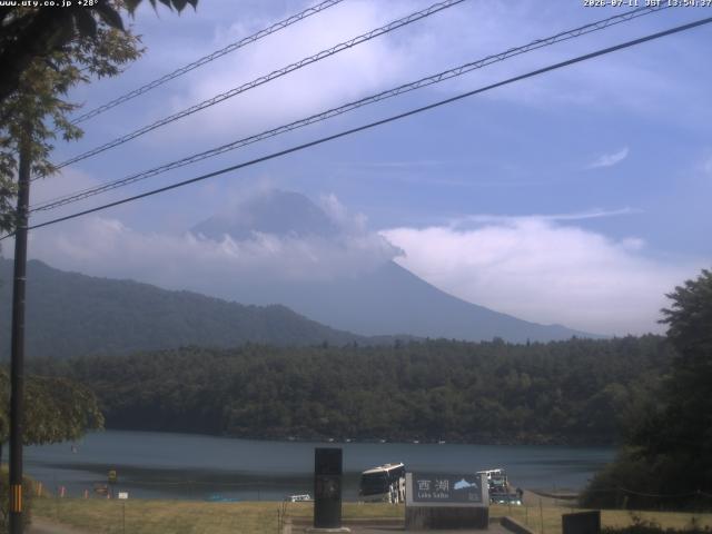 西湖からの富士山