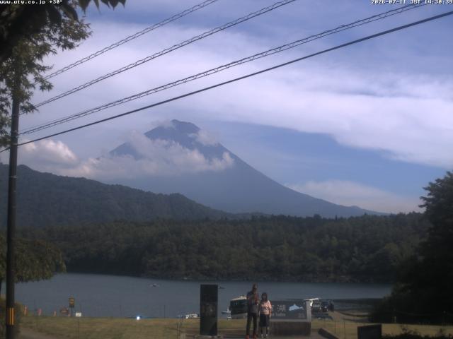 西湖からの富士山