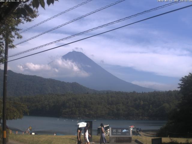 西湖からの富士山