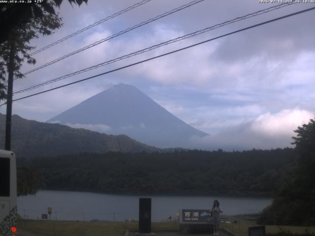 西湖からの富士山