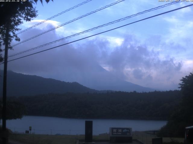 西湖からの富士山