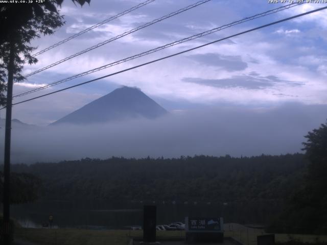 西湖からの富士山