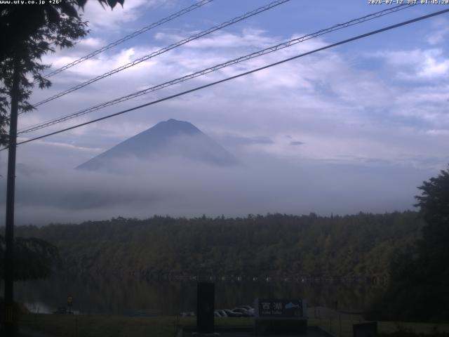 西湖からの富士山
