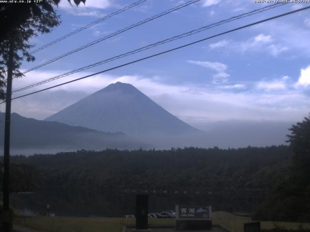 西湖からの富士山