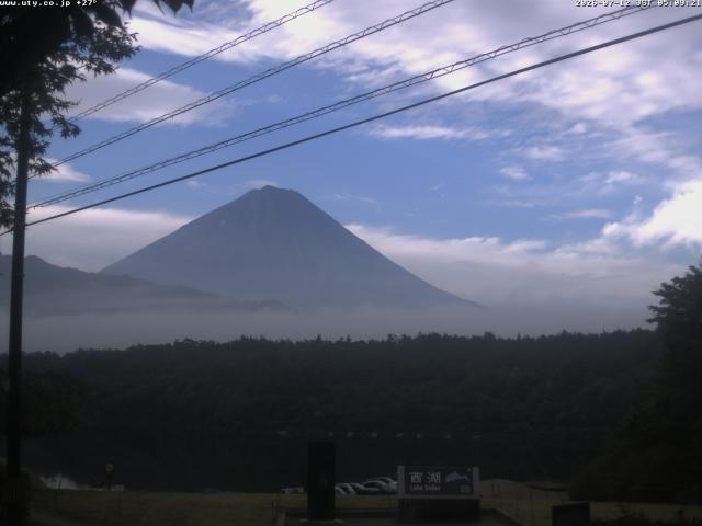 西湖からの富士山