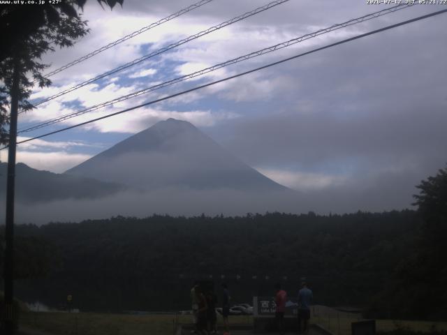 西湖からの富士山