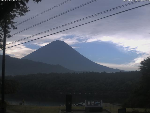 西湖からの富士山