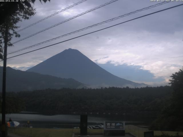 西湖からの富士山