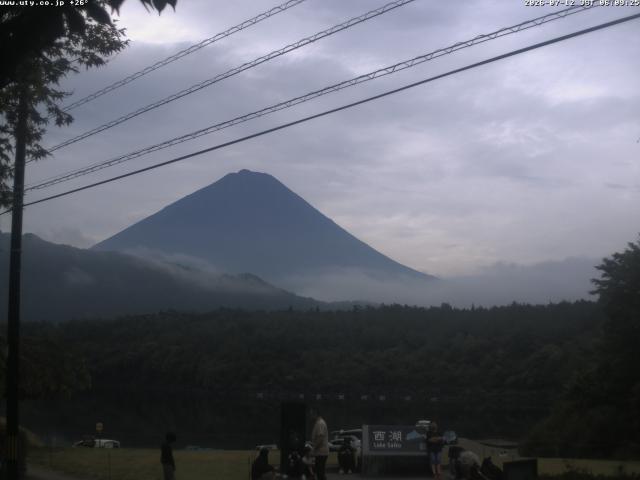 西湖からの富士山