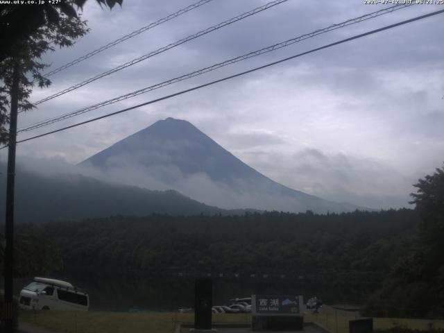 西湖からの富士山