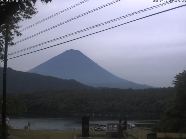 西湖からの富士山