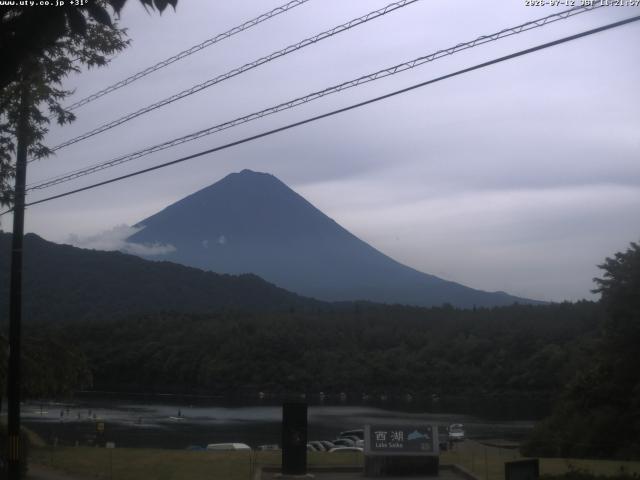 西湖からの富士山