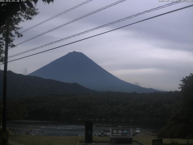 西湖からの富士山