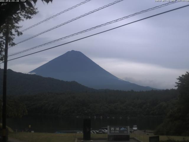 西湖からの富士山