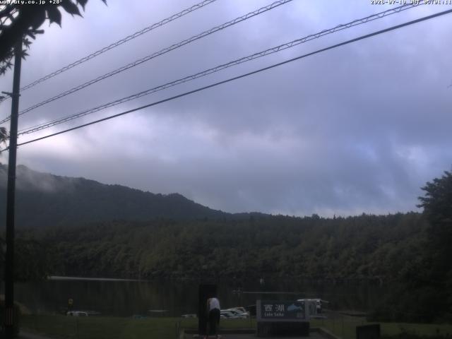 西湖からの富士山