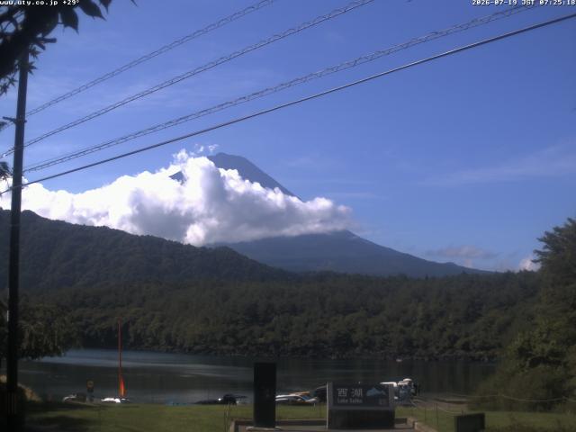 西湖からの富士山