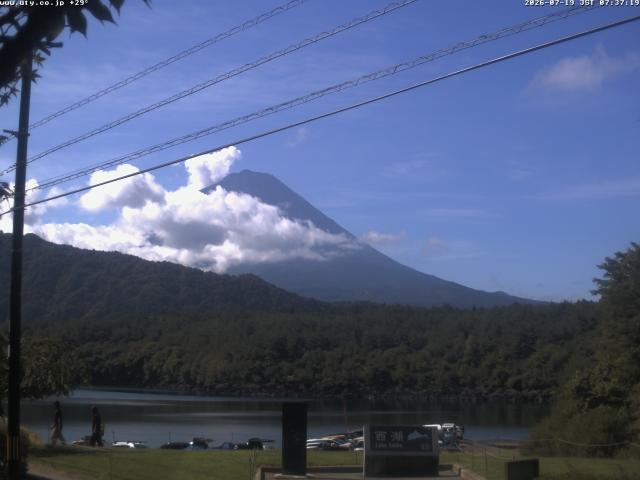西湖からの富士山