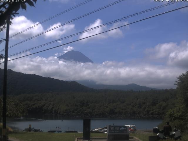 西湖からの富士山