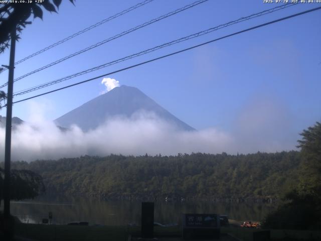 西湖からの富士山
