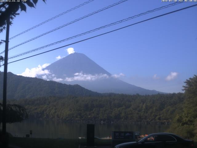 西湖からの富士山